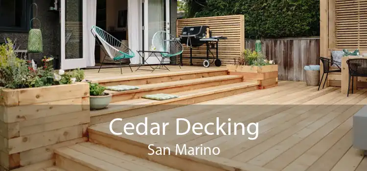 Cedar Decking San Marino